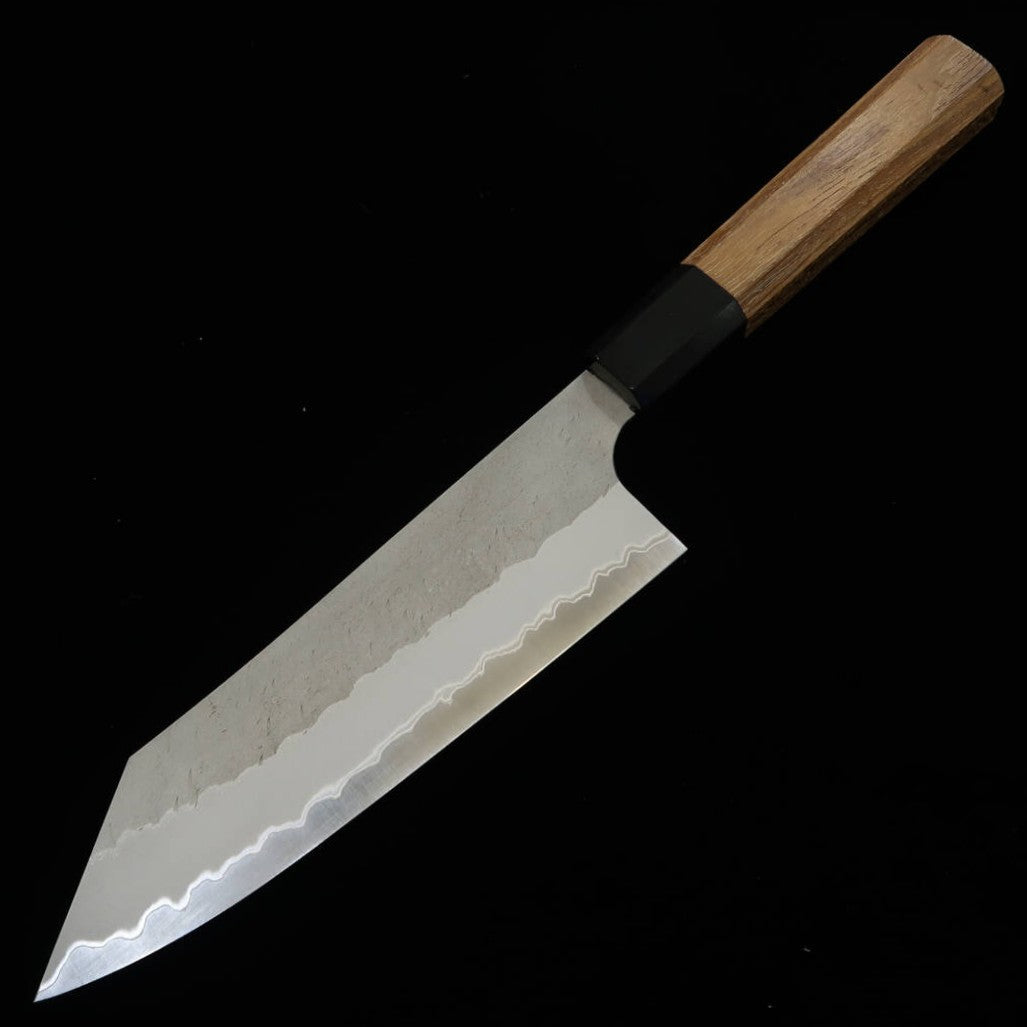 Nigara Aogami Super steel Hammered Bunka Teak Handle (180mm)