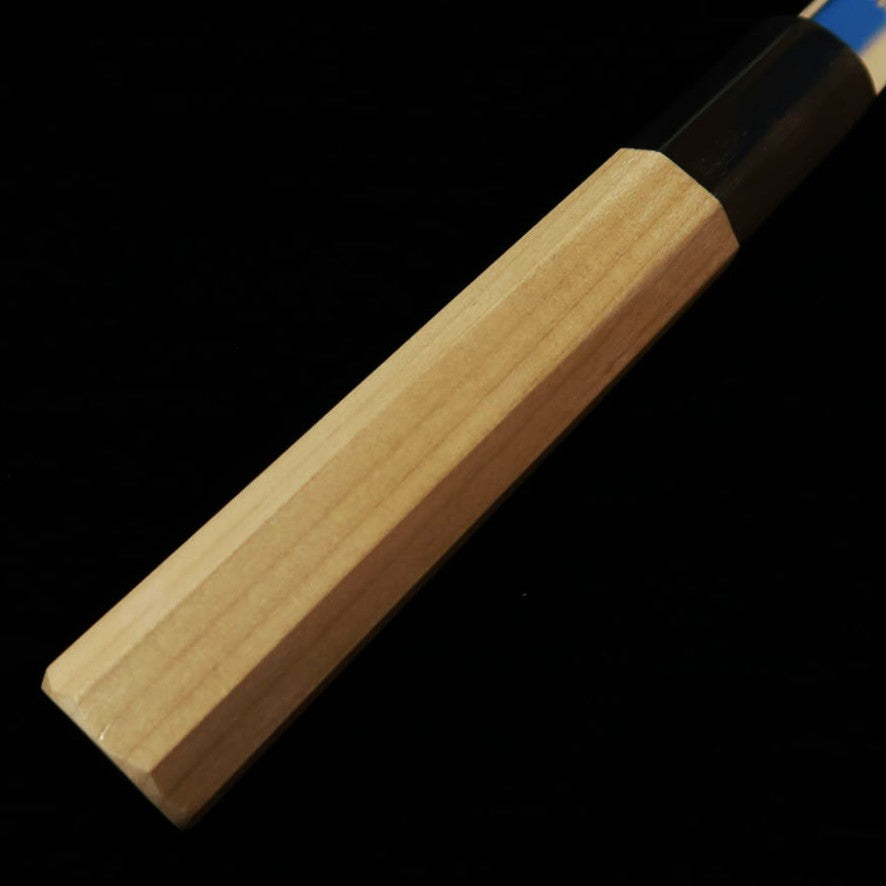 Yanagiba MIURA OBIDAMA Nakagawa Satoshi, VG10, acabado espejo, mango octogonal de magnolia (270/300 mm)