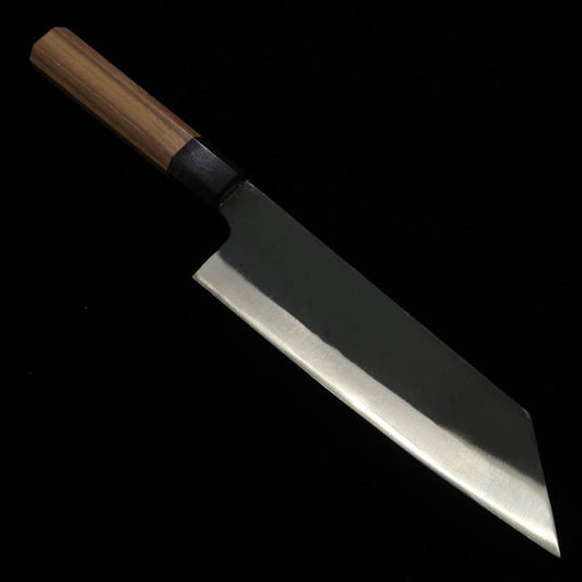 Miura Bunka Aogami Acabamento preto, cabo octogonal de noz (190mm)