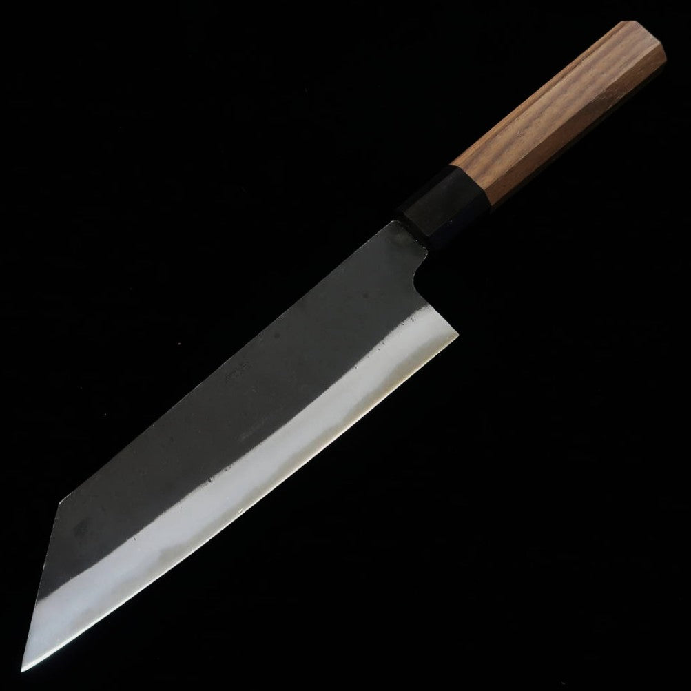 MIURA Bunka, acero Aogami nº 1, acabado negro, mango octogonal de nogal (190 mm)