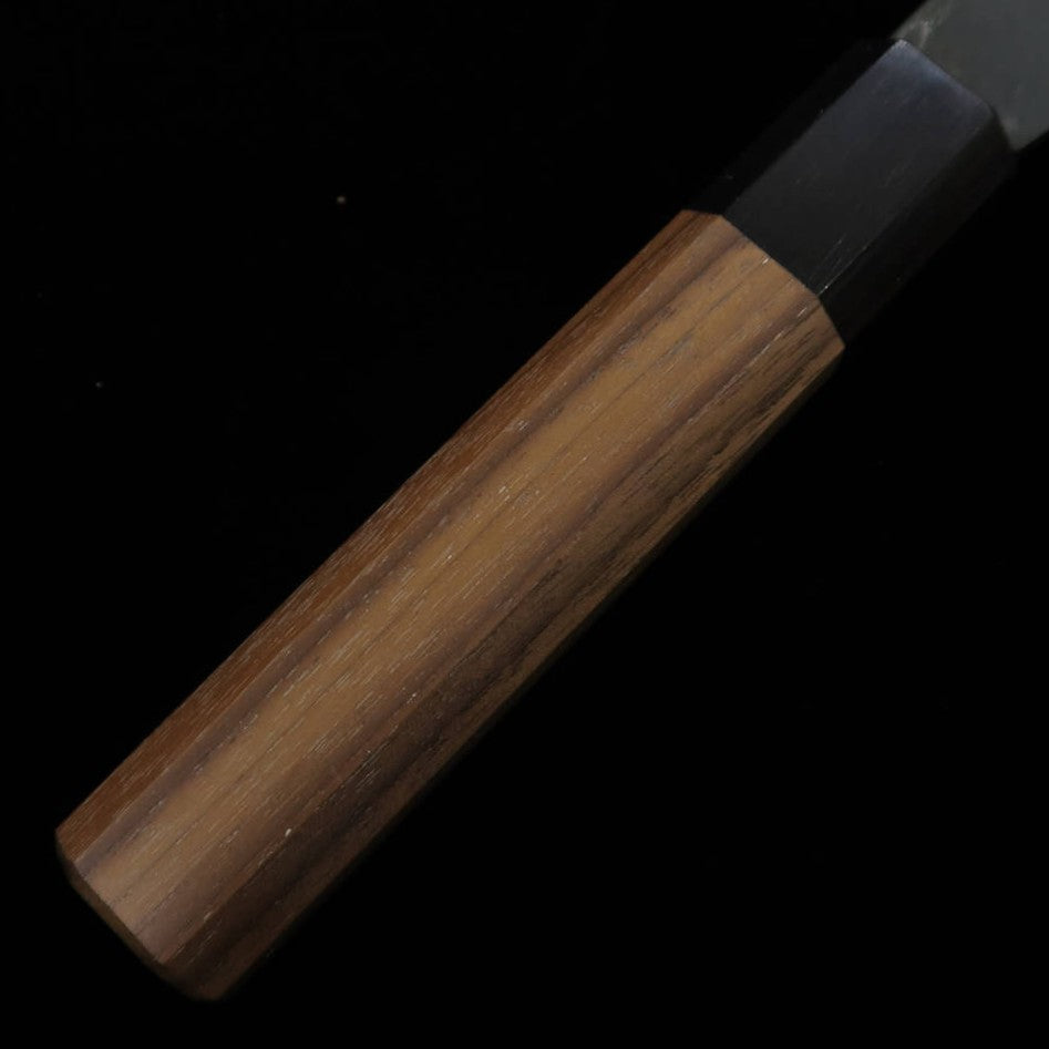 MIURA Bunka, acero Aogami nº 1, acabado negro, mango octogonal de nogal (190 mm)