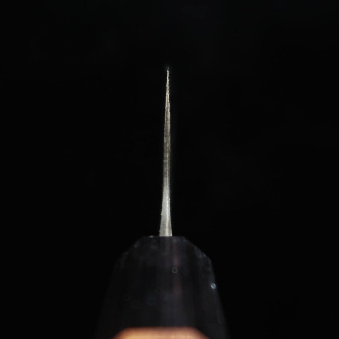 MIURA Bunka, acero Aogami nº 1, acabado negro, mango octogonal de nogal (190 mm)