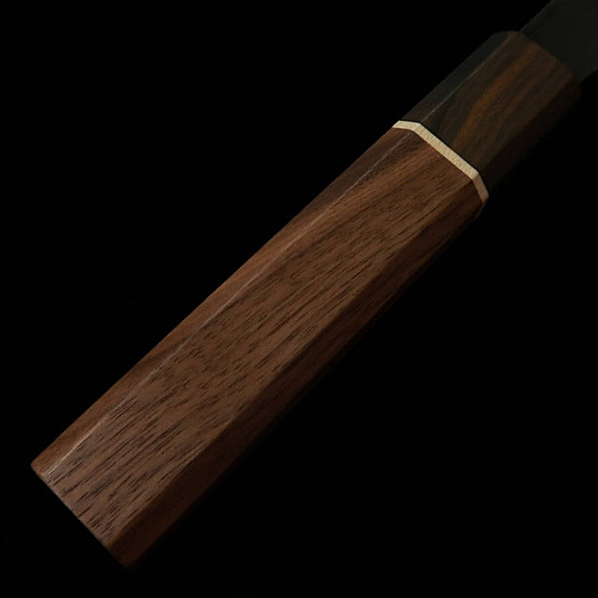 三浦 MIURA 玄武 白紙二号 黒打 筋引 胡桃八角柄 (255mm)