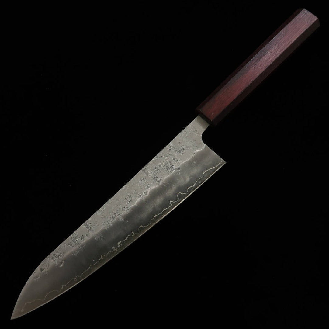 MIURA, Gyuto, SLD, Finition Nashiji, Manche octogonal en chêne (210 mm)