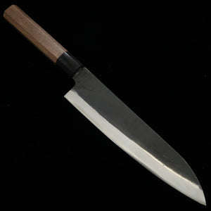 三浦 MIURA 牛刀 青紙一号 黒打ち仕上げ 胡桃八角柄 (210mm)