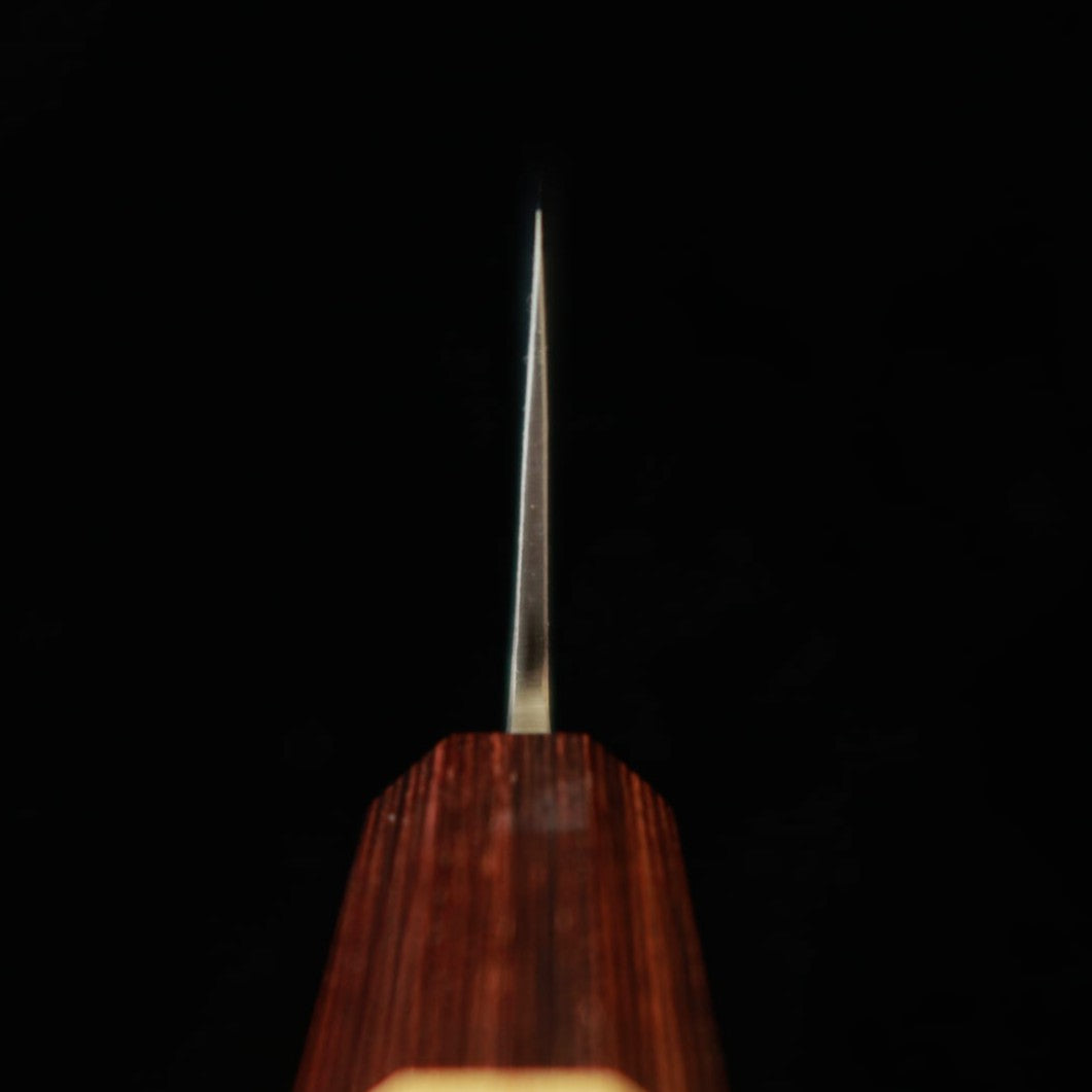 三浦MIURA 三徳 鍛造青紙 梨地 欅柄（165mm）