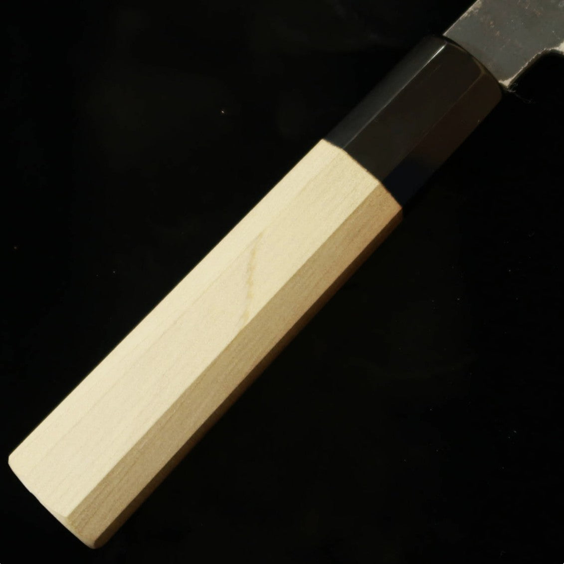 堺菊守SAKAIKIKUMORI 菊月 黒 牛刀 白紙二号 黒打ち 朴八角柄（210mm