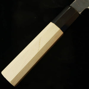 SakaiKikumori SAKAIKIKUMORI Kizuki Kuro Gyuto Shirogami #2 acabamento preto cabo octogonal de magnólia (210 mm)