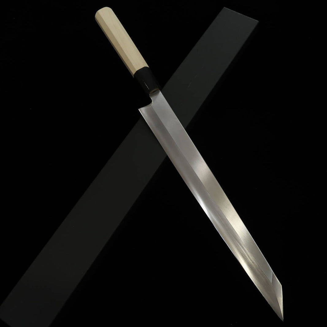 Kiritsuke Yanagiba MIURA Inox Ginsan Cabo Octogonal em Magnolia (270/300mm)