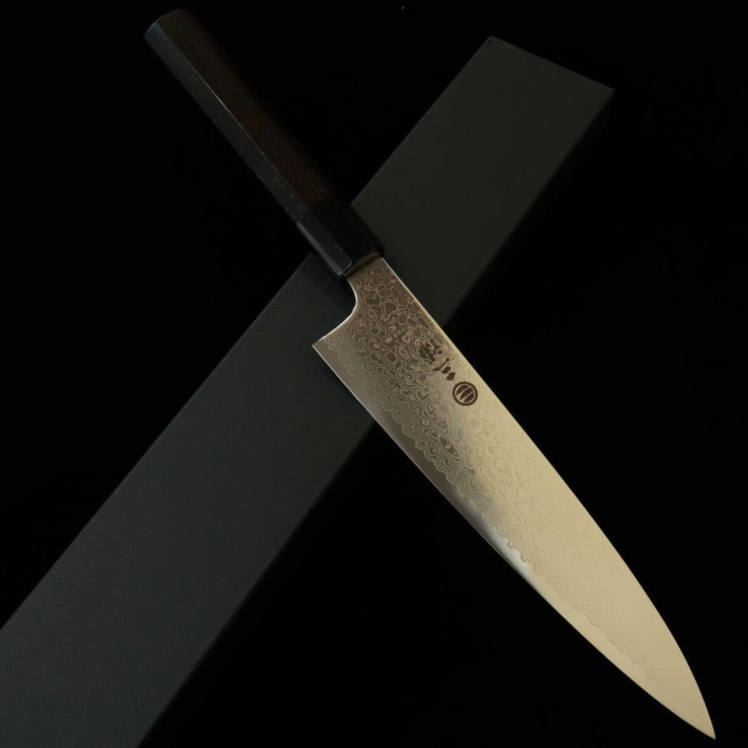 三浦MIURA 牛刀 ZA18 ダマスカス 黒檀八角柄 （210mm）