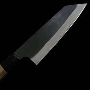 MIURA Bunka Shirogami #1 clad inoxidable acabado negro mango octogonal de magnolia con virola de búfalo (190 mm)