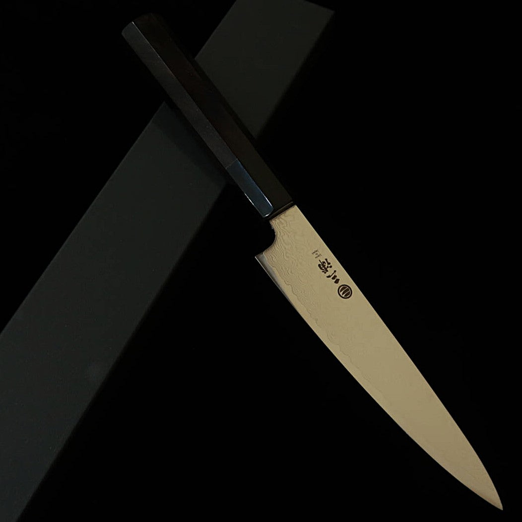 MIURA Petty ZA18 Damasco Cabo Octogonal de Ébano (150mm)