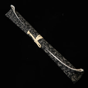 三浦 MIURA 盛り箸 紫スタビライズウッド柄 鞘付き（150/180mm）