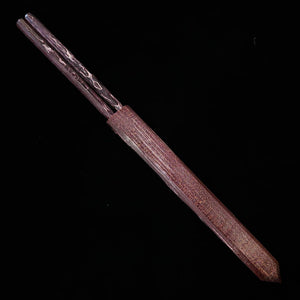 三浦 MIURA 盛り箸 紫スタビライズウッド柄 鞘付き（150/180mm）