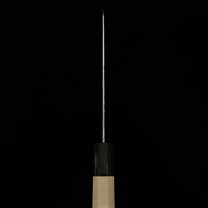 三浦MIURA 三徳 AUS10（10A） 鏡面 鎚目 ダマスカス 朴八角柄 （165mm）
