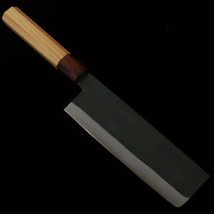 MIURA Nakiri, White Steel No. 2, Kurouchi, Keyaki Handle (165mm)