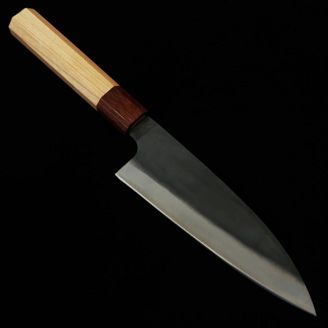 Miura MIURA Funayuki Aço Shirogami Nº2 Acabamento Preto Cabo de Olmo (155mm)