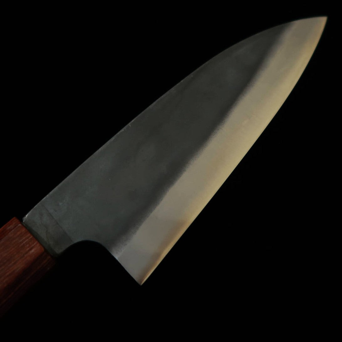 Miura MIURA Funayuki Aço Shirogami Nº2 Acabamento Preto Cabo de Olmo (155mm)