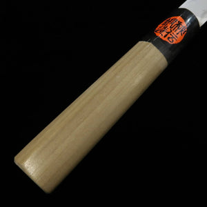 SHIGEKI TANAKA VG10 Damascus Nakiri with Buffalo-Bow and Magnolia Chestnut Handle (170mm)