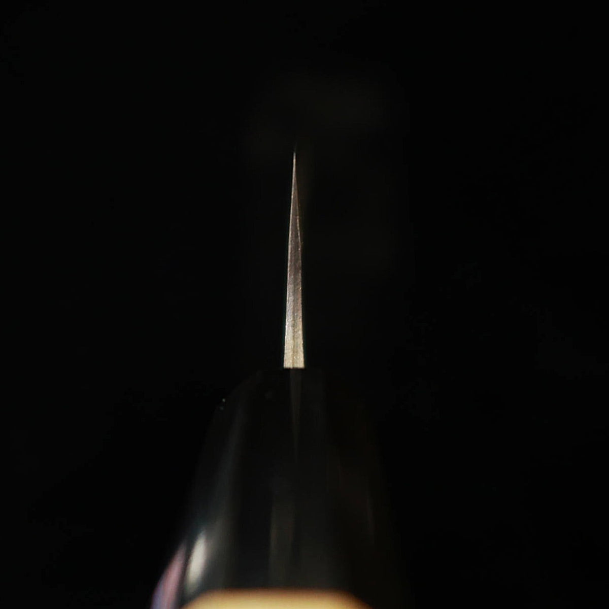 三浦MIURA アジ切 青紙一号 黒打ち 朴八角柄（145mm）