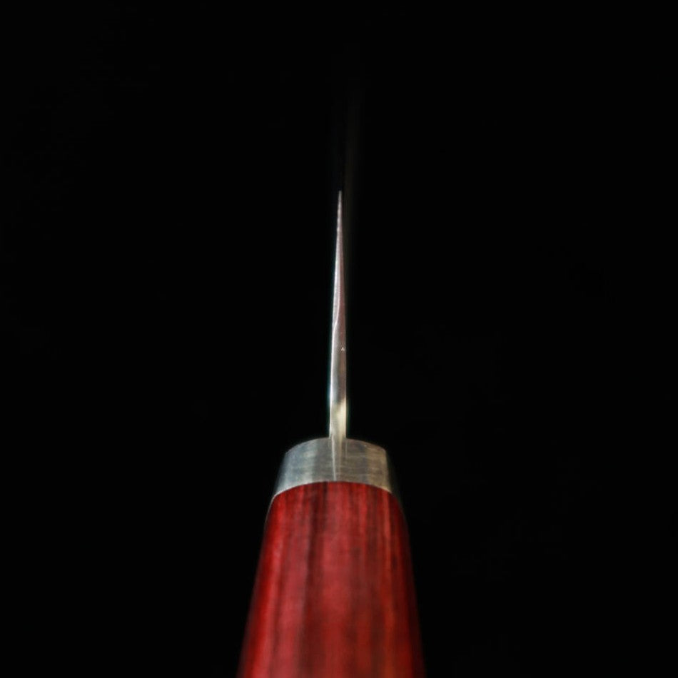 三浦MIURA 三徳 青紙割込 ワイン柄（165mm）