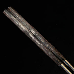 三浦 MIURA 盛箸 黒スタビライズウッド 鞘付き （150/180mm）