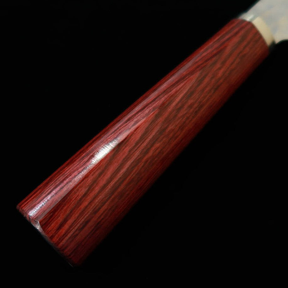 Miura MIURA Santoku VG10 Acabado martillado Mango laminado rojo (165 mm)