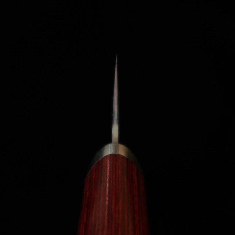 Miura MIURA Santoku VG10 Acabado martillado Mango laminado rojo (165 mm)