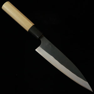 三浦MIURA アジ切 青紙一号 黒打ち 朴八角柄（145mm）