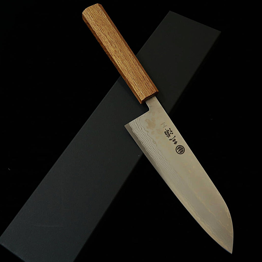 Miura MIURA Santoku Sairyū VG10 mango octogonal de roble (165 mm)