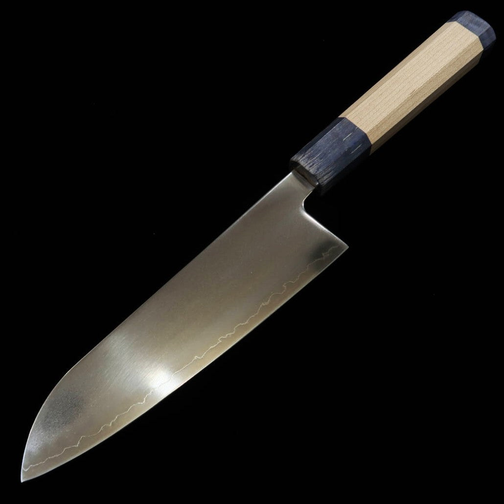 三浦MIURA 光 三徳 SLD 磨き 両輪メープル柄 -青- （170mm）