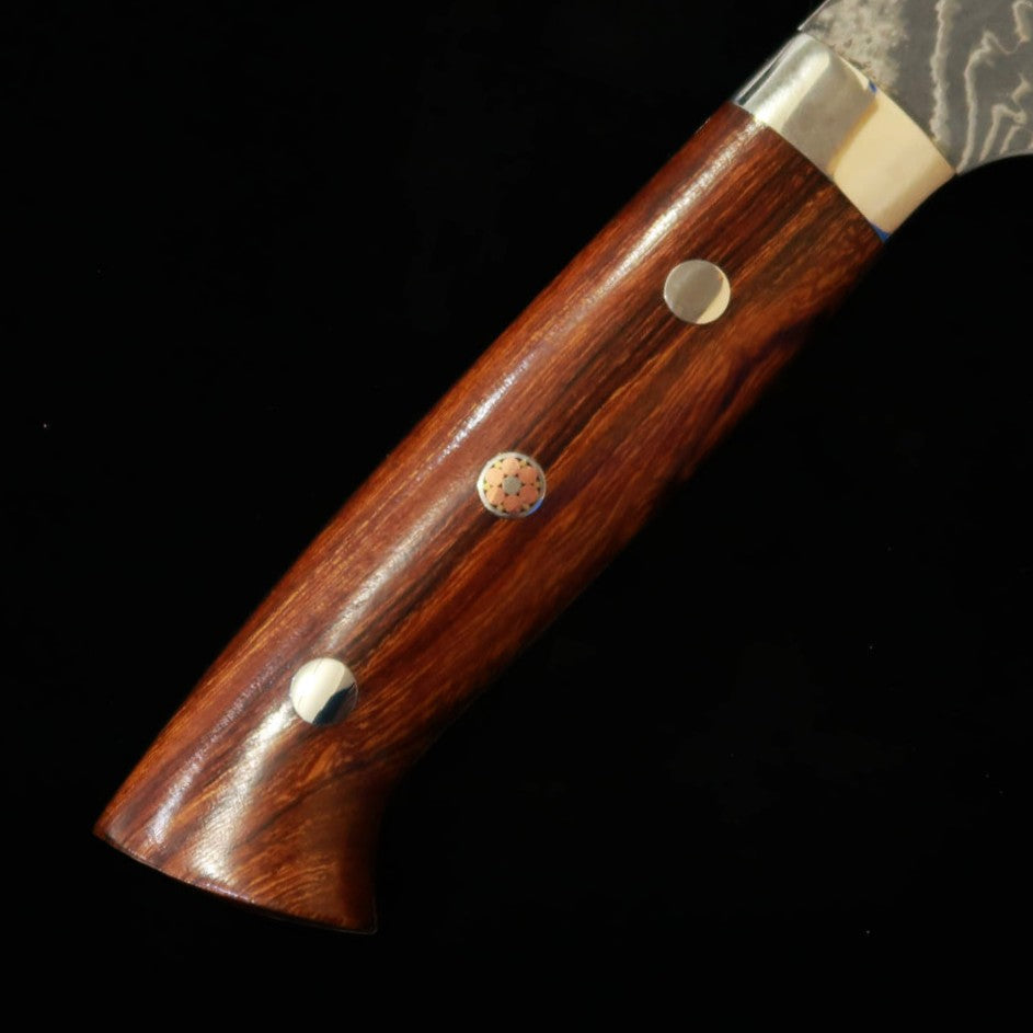 佐治武士SAJI TAKESHI 菜切 R2  ダマスカス アイアンウッド（180mm）