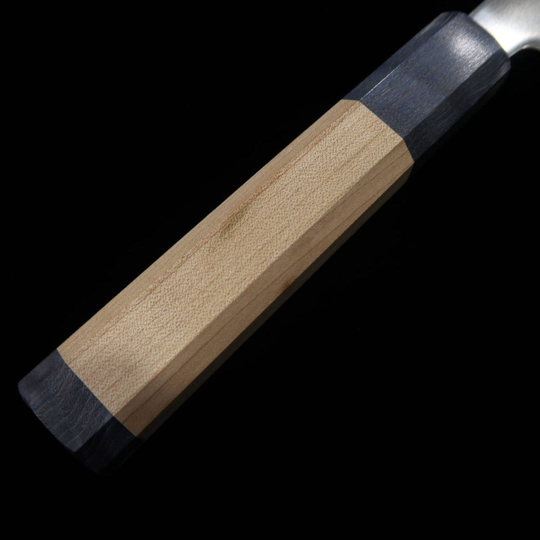 三浦MIURA 光 三徳 SLD 磨き 両輪メープル柄 -青- （170mm）