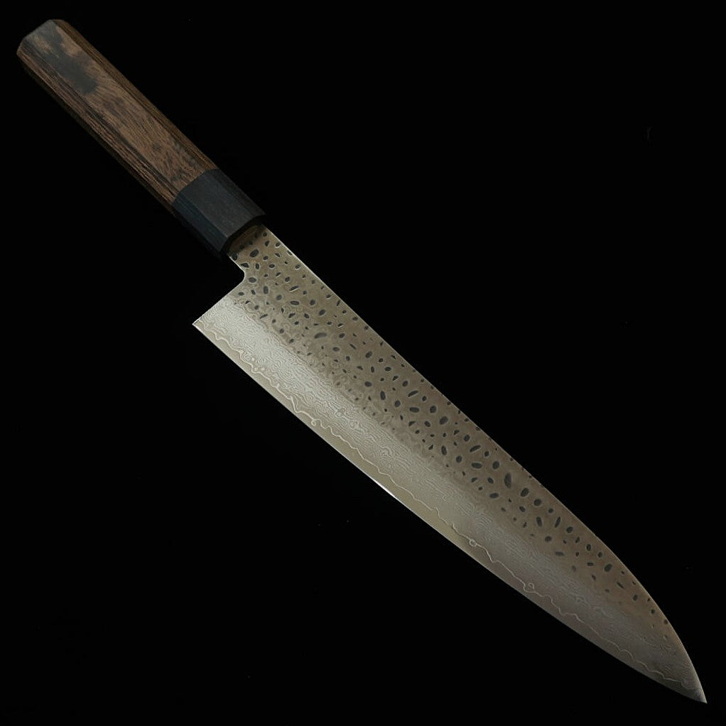 Miura VG10 Gyuto Hammered Damascus with Laminated Plywood Handle (210mm)