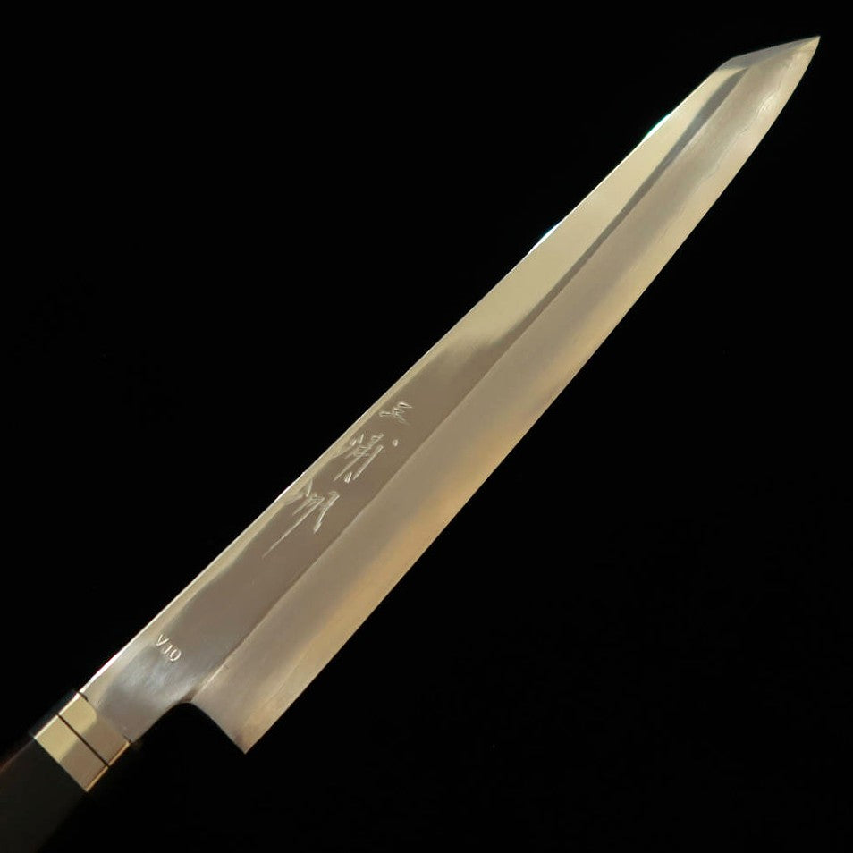 三浦佩MIURA Obidama 切付柳刃 VG10 鏡面仕上げ 黒檀ウエスタン