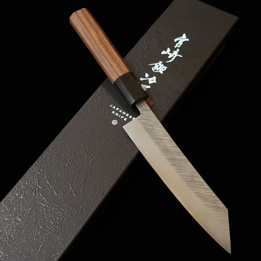 宮崎鍛冶屋 MIYAZAKI KAJIYA - 椿 - 切付ペティ ZA18 鎚目ダマスカス