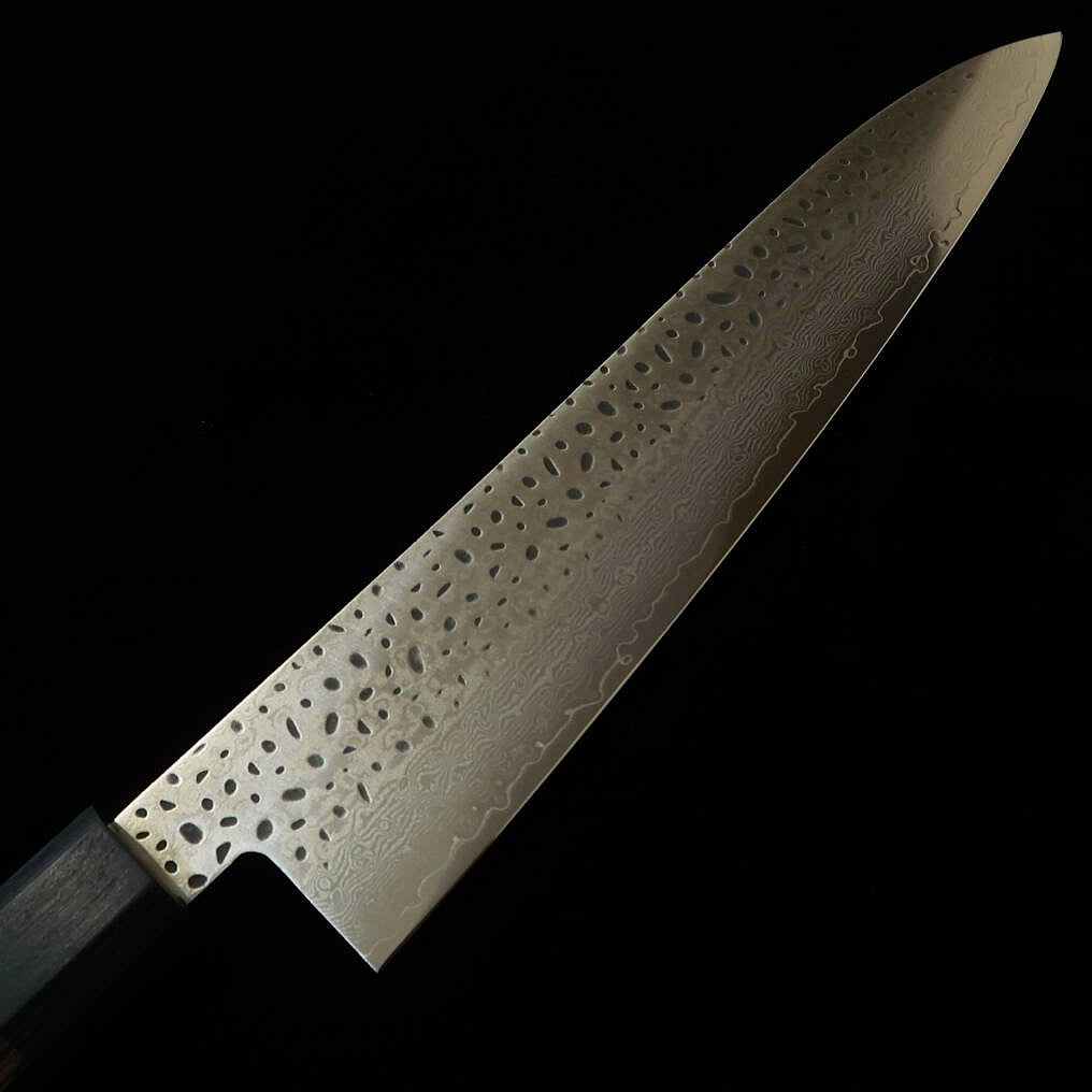 Miura VG10 Gyuto Hammered Damascus with Laminated Plywood Handle (210mm)