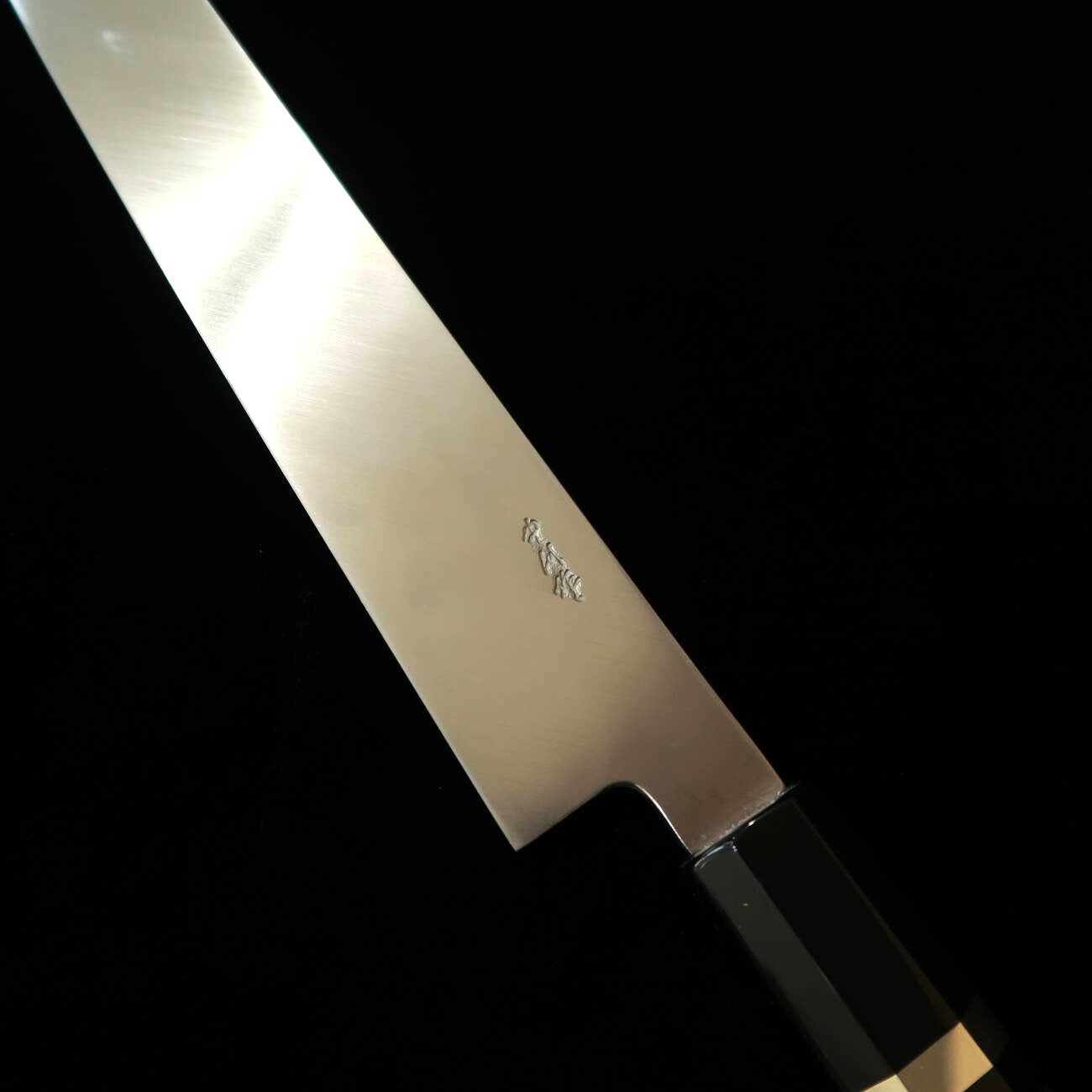三浦佩MIURA Obidama 先丸柳刃 VG10 鏡面仕上げ カスタムハンドル パープル（300mm）