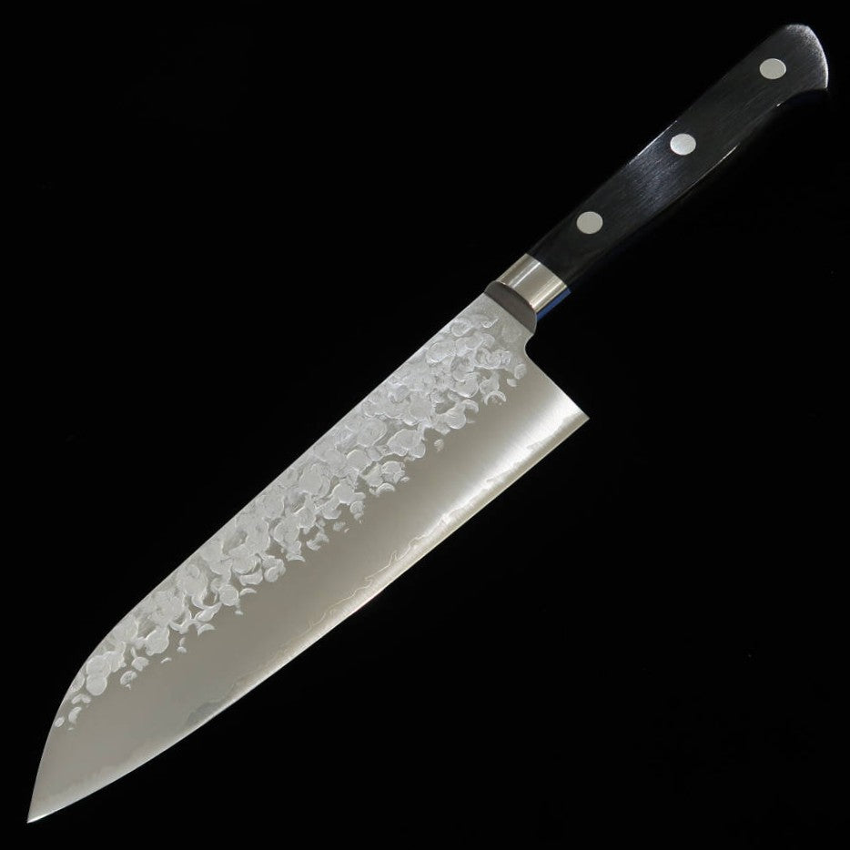 Santoku TAKAMURA VG10 martelado cabo de compensado preto (170mm)