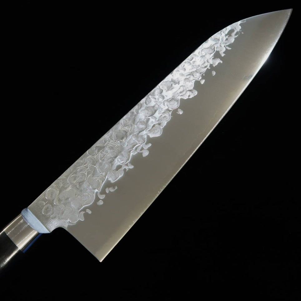 Santoku TAKAMURA VG10 martelado cabo de compensado preto (170mm)