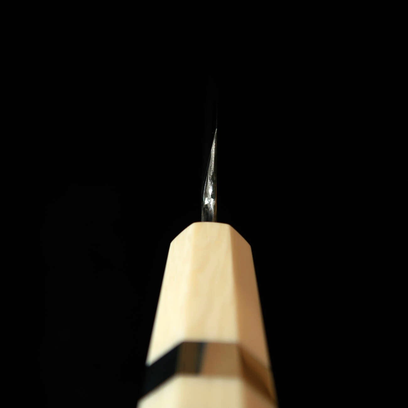 三浦頂MIURA Itadaki 田中義一 切付柳刃 白紙二号 黒打ち ホワイトターコイズハンドル（270mm）