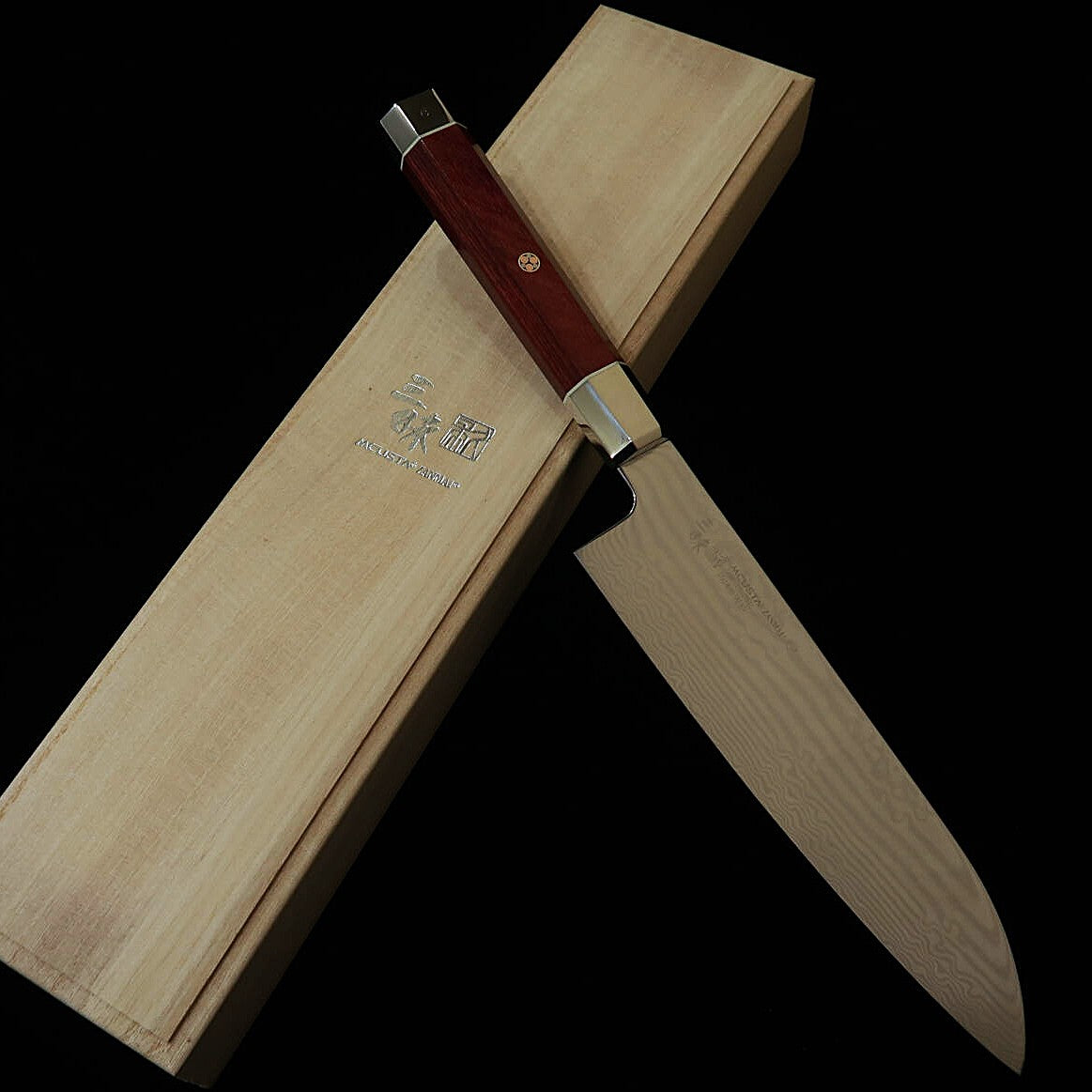 Novo Clássico】MCUSTA ZANMAI Ultimate Aranami Santoku (180mm