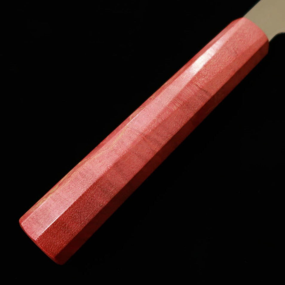三浦佩MIURAObidama 牛刀 青紙一号 ダマスカス レッドスタビライズハンドル（210mm）