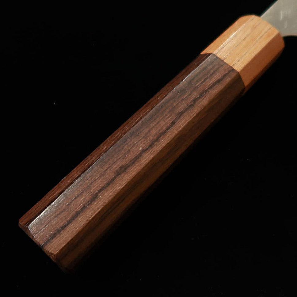 三浦MIURA 三徳 VG XEOS 鎚目 ダマスカス 紫檀ケヤキ八角柄（165mm）