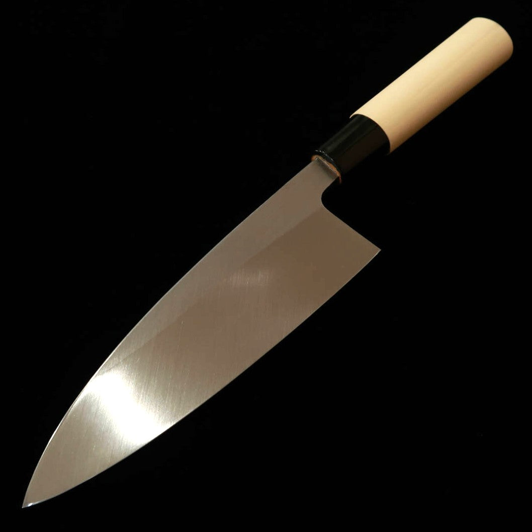 三浦 MIURA 出刃 SK材 霞 朴プラ柄（165mm）