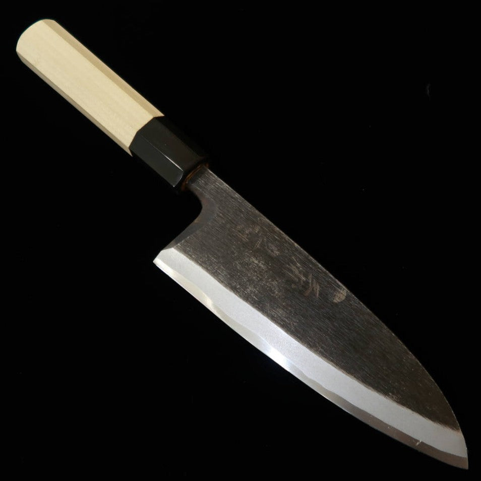 三浦MIURA 出刃 白紙二号 黒打ち 朴八角柄（135-180mm）