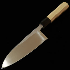 MIURA Deba, Shirogami No. 2 with Kurouchi Finish and Magnolia Wood Octagonal Handle (135/180mm)