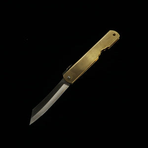 Nagaokanekoma HIGONOKAMI Higonokami Mitsuo Ao-gami Laiton (72 mm)