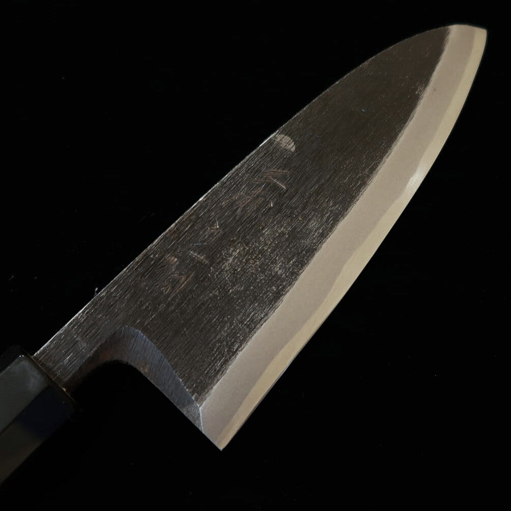 MIURA Deba, Shirogami No. 2 with Kurouchi Finish and Magnolia Wood Octagonal Handle (135/180mm)