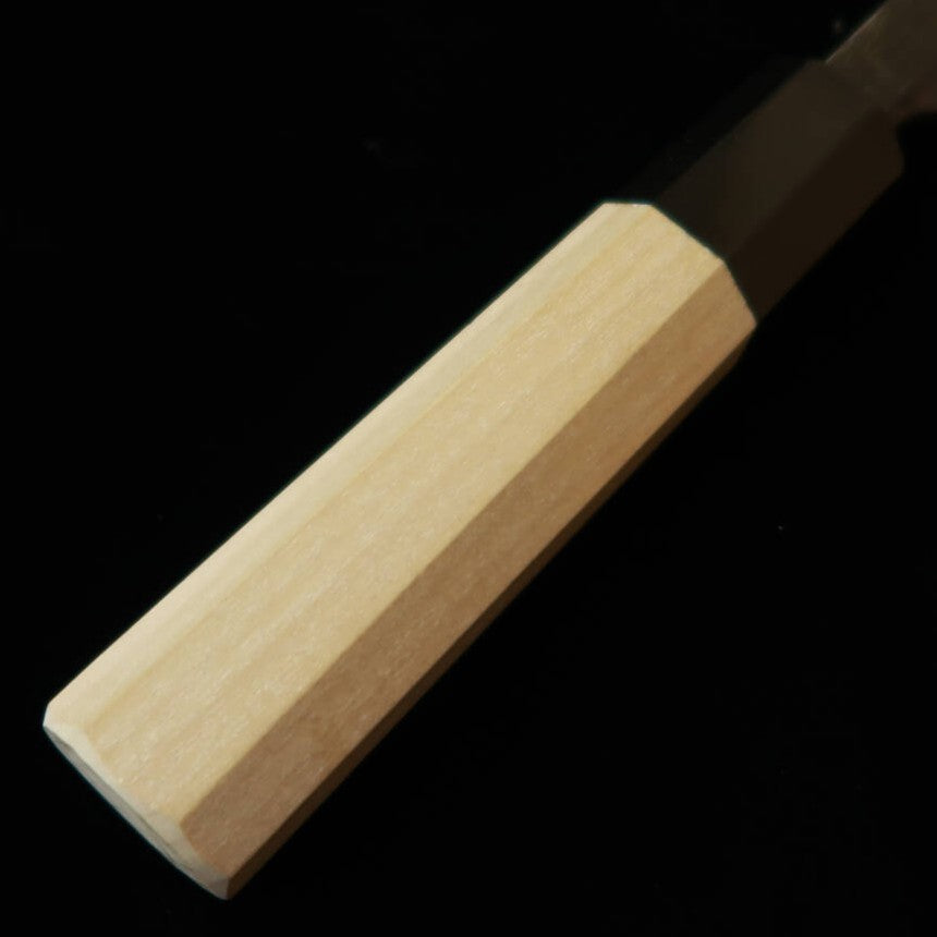 MIURA Deba, Shirogami No. 2 with Kurouchi Finish and Magnolia Wood Octagonal Handle (135/180mm)